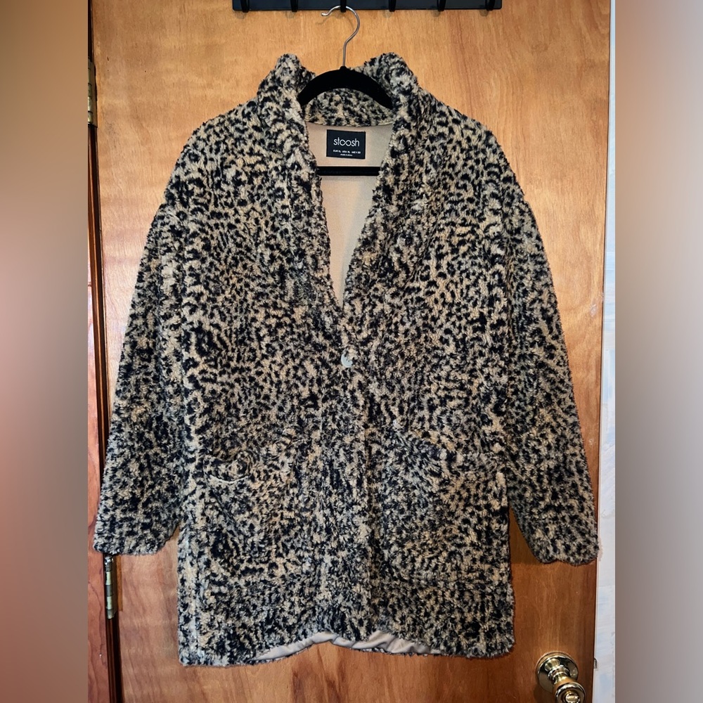 Stoosh Sherpa Leopard Jacket